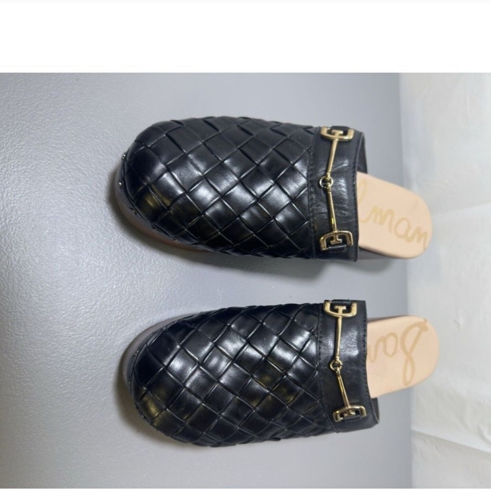 EUC Sam Edelman Halle Black Leather Clog 7.5 - Picture 5 of 16